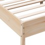 Solid pine wood bed frame 180x200 cm by , Beds and slatted bases - Ref: Foro24-842686, Price: 109,17 €, Discount: %