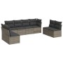 Set de sofás de jardín 8 pzas y cojines ratán sintético gris de , Conjuntos de jardín - Ref: Foro24-3249289, Precio: 469,10 €...