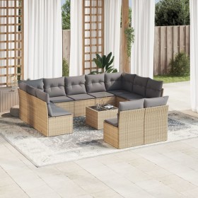 12-teiliges Gartensofa-Set und braune synthetische Rattankissen von , Gartensets - Ref: Foro24-3250198, Preis: 714,99 €, Raba...