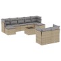 Gartensofa-Set mit beigen Kissen, 10-teilig, synthetisches Rattan von , Gartensets - Ref: Foro24-3250158, Preis: 654,71 €, Ra...