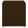 Lounger with cushion and brown synthetic rattan coffee table by , Loungers - Ref: Foro24-317112, Price: 204,65 €, Discount: %