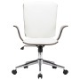 Silla de oficina giratoria cuero sintético madera curva blanco de vidaXL, Sillas de oficina - Ref: Foro24-283133, Precio: 141...