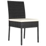 Garden dining chairs 4 units black synthetic rattan by , Garden chairs - Ref: Foro24-317167, Price: 154,75 €, Discount: %