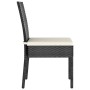 Garden dining chairs 4 units black synthetic rattan by , Garden chairs - Ref: Foro24-317167, Price: 154,75 €, Discount: %