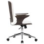 Silla de oficina giratoria cuero sintético madera curva blanco de vidaXL, Sillas de oficina - Ref: Foro24-283133, Precio: 141...