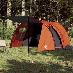 Campingzelt mit Tunnel 4 Personen wasserdicht grau orange von , Zelte - Ref: Foro24-94399, Preis: 150,99 €, Rabatt: %