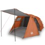 Camping tent with tunnel 4 people waterproof gray orange by , tents - Ref: Foro24-94399, Price: 151,27 €, Discount: %