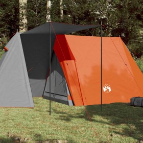 Gray and orange waterproof 3-person tent by , tents - Ref: Foro24-94367, Price: 112,99 €, Discount: %