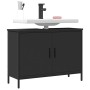 Black engineered wood bathroom sink cabinet 80x30x60 cm by , Dressing tables - Ref: Foro24-842451, Price: 70,76 €, Discount: %