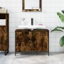 Engineered wood bathroom sink cabinet smoked oak 80x30x60 cm by , Dressing tables - Ref: Foro24-842453, Price: 66,45 €, Disco...