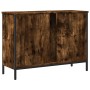 Engineered wood bathroom sink cabinet smoked oak 80x30x60 cm by , Dressing tables - Ref: Foro24-842453, Price: 66,45 €, Disco...