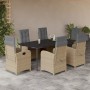 7-piece garden dining set with beige synthetic rattan cushions by , Garden sets - Ref: Foro24-3212397, Price: 995,70 €, Disco...