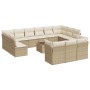 14-teiliges Gartensofa-Set mit beigen synthetischen Rattankissen von , Gartensets - Ref: Foro24-3250297, Preis: 1,00 €, Rabat...