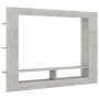 Mueble de TV madera contrachapada gris hormigón 152x22x113 cm de , Muebles TV - Ref: Foro24-800742, Precio: 93,35 €, Descuent...