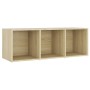 Mueble para TV madera contrachapada roble Sonoma 107x35x37 cm de , Muebles TV - Ref: Foro24-805537, Precio: 45,63 €, Descuent...