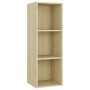 Sonoma oak plywood TV cabinet 107x35x37 cm by , TV Furniture - Ref: Foro24-805537, Price: 45,63 €, Discount: %