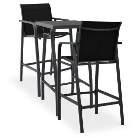 3-Piece Black Garden Bar Set by , Garden sets - Ref: Foro24-3073572, Price: 304,90 €, Discount: %