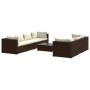 8-piece garden sofa set and brown synthetic rattan cushions by , Garden sets - Ref: Foro24-3101506, Price: 545,99 €, Discount: %