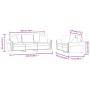 2-teilige Sofagarnitur aus schwarzem Samt mit Kissen von , Sofas - Ref: Foro24-3202275, Preis: 572,48 €, Rabatt: %