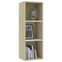 3-tier white oak plywood shelf 40x30x114cm by , Bookcases and shelves - Ref: Foro24-800941, Price: 67,28 €, Discount: %