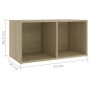 Living room furniture 3 pieces engineered wood Sonoma oak by , TV Furniture - Ref: Foro24-3080018, Price: 104,27 €, Discount: %