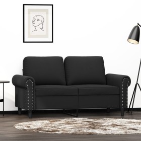 2-Sitzer-Sofa aus schwarzem Samt, 120 cm von , Sofas - Ref: Foro24-359524, Preis: 242,99 €, Rabatt: %