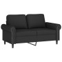 Sofá de 2 plazas terciopelo negro 120 cm de , Sofás - Ref: Foro24-359524, Precio: 249,13 €, Descuento: %