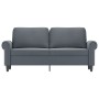 Sofá de 2 plazas de terciopelo gris oscuro 140 cm de , Sofás - Ref: Foro24-359530, Precio: 261,87 €, Descuento: %