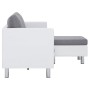 3-seater sofa with white synthetic leather cushions by , Sofas - Ref: Foro24-282285, Price: 418,14 €, Discount: %