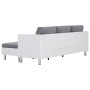 3-Sitzer-Sofa mit weißen Kunstlederkissen von , Sofas - Ref: Foro24-282285, Preis: 418,14 €, Rabatt: %