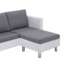 3-Sitzer-Sofa mit weißen Kunstlederkissen von , Sofas - Ref: Foro24-282285, Preis: 418,14 €, Rabatt: %