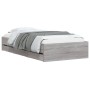 Cama con cajones madera de ingeniería gris Sonoma 90x190 cm de , Camas y somieres - Ref: Foro24-3207327, Precio: 166,85 €, De...