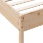 Solid pine wood bed frame 90x190 cm by , Beds and slatted bases - Ref: Foro24-842726, Price: 72,99 €, Discount: %