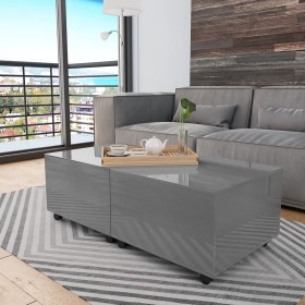 Glossy gray coffee table 120x60x35 cm by vidaXL, Coffee table - Ref: Foro24-283729, Price: 123,99 €, Discount: %