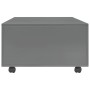 Mesa de centro gris brillo 120x60x35 cm de vidaXL, Mesas de centro - Ref: Foro24-283729, Precio: 123,99 €, Descuento: %