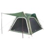 Waterproof 4-person camping tent quick opening green by , tents - Ref: Foro24-94356, Price: 104,24 €, Discount: %