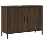 Bathroom sink cabinet engineered wood brown oak 80x30x60 cm by , Dressing tables - Ref: Foro24-842455, Price: 68,90 €, Discou...