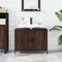 Bathroom sink cabinet engineered wood brown oak 80x30x60 cm by , Dressing tables - Ref: Foro24-842455, Price: 68,90 €, Discou...