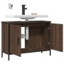 Bathroom sink cabinet engineered wood brown oak 80x30x60 cm by , Dressing tables - Ref: Foro24-842455, Price: 68,90 €, Discou...