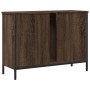 Bathroom sink cabinet engineered wood brown oak 80x30x60 cm by , Dressing tables - Ref: Foro24-842455, Price: 68,90 €, Discou...