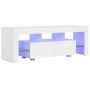 TV stand with bright white LED lights 130x35x45 cm by vidaXL, TV Furniture - Ref: Foro24-283734, Price: 143,99 €, Discount: %