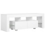 Mueble para TV con luces LED blanco brillante 130x35x45 cm de vidaXL, Muebles TV - Ref: Foro24-283734, Precio: 143,99 €, Desc...