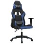 Massagesessel aus schwarzem und blauem Kunstleder von , Gaming-Stühle - Ref: Foro24-345445, Preis: 126,36 €, Rabatt: %