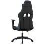 Black and blue synthetic leather massage gaming chair by , Gaming chairs - Ref: Foro24-345445, Price: 126,36 €, Discount: %