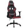 Silla gaming cuero sintético negro y rojo vino tinto de , Sillones para videojuegos - Ref: Foro24-3143694, Precio: 126,36 €, ...