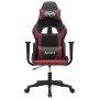 Silla gaming cuero sintético negro y rojo vino tinto de , Sillones para videojuegos - Ref: Foro24-3143694, Precio: 126,36 €, ...