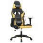 Silla gaming cuero sintético negro y dorado de , Sillones para videojuegos - Ref: Foro24-3143689, Precio: 127,50 €, Descuento: %