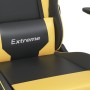 Gaming chair in black and gold synthetic leather by , Gaming chairs - Ref: Foro24-3143689, Price: 127,50 €, Discount: %