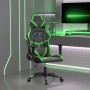 Silla gaming cuero sintético negro y verde de , Sillones para videojuegos - Ref: Foro24-3143668, Precio: 124,12 €, Descuento: %