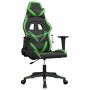 Silla gaming cuero sintético negro y verde de , Sillones para videojuegos - Ref: Foro24-3143668, Precio: 124,12 €, Descuento: %